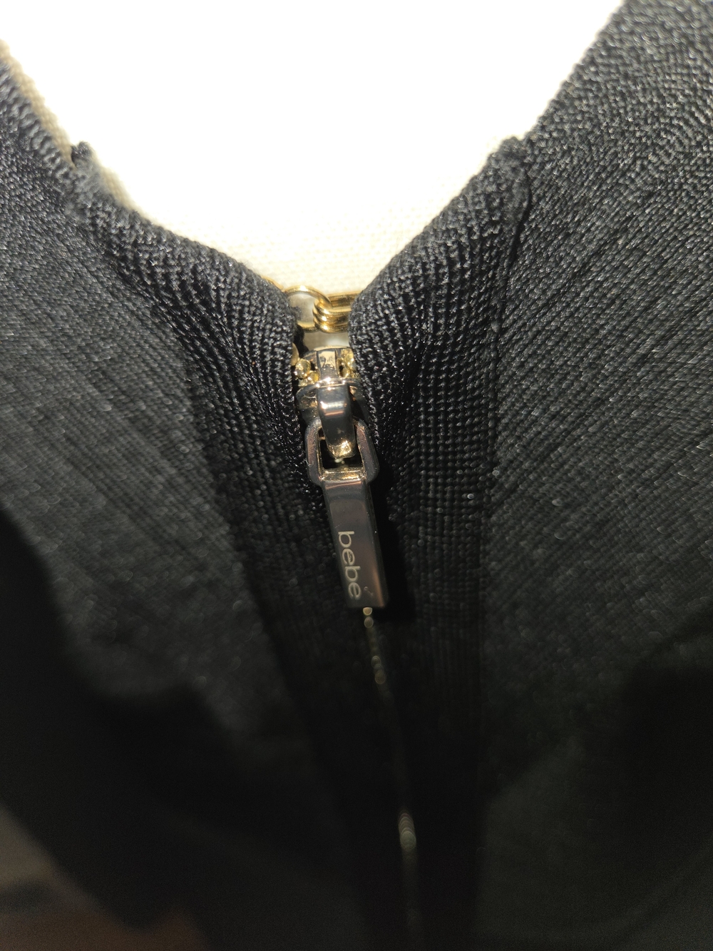 Bebe Black Long-Sleeve V-Neck Bodycon Dress - Picture 6 of 10
